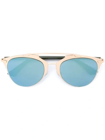 Dior Reflected" Peaked Aviator Sunglasses" In Blue