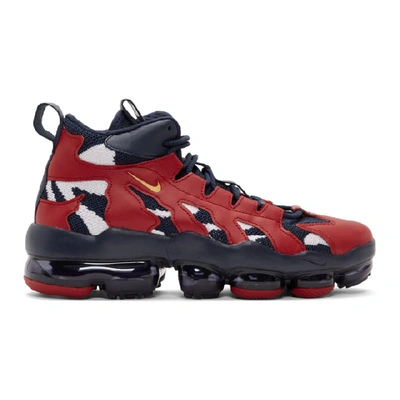 Nike Men's Air Vapormax Gliese Casual Shoes In Blue / Red