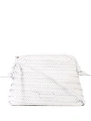 Loeffler Randall Mallory Woven Metallic Leather Crossbody Bag In Optic White