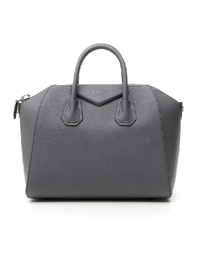 Givenchy Medium Antigona Tote Bag In Grey