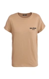 Balmain Logo Cotton T-shirt In Neutral