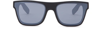 Kenzo Men's Square Acetate Sunglasses In Matte Black
