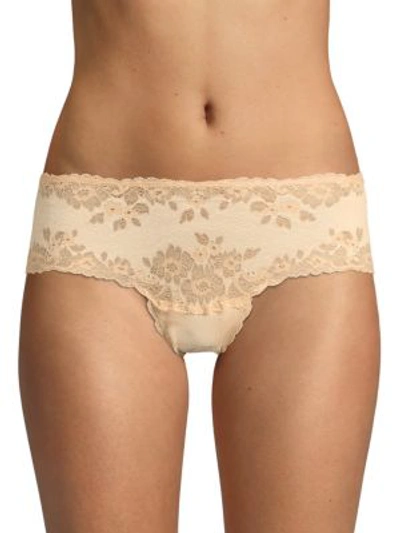 Cosabella Women's Italia Seamless Lace Hotpants In Ivory