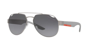 Prada Linea Rossa Man Sunglasses Ps 57us Lifestyle In Polar Grey Gradient