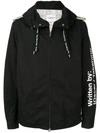 Takahiromiyashita The Soloist Slogan Photographic Print Jacket In Black