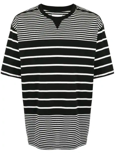 Takahiromiyashita The Soloist Striped T-shirt In Black