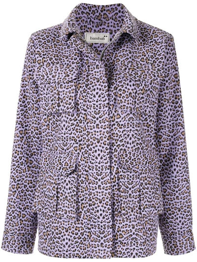 Bambah Leopard Jacket In Purple