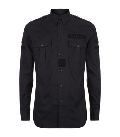 Givenchy Military Grip-tape Patch Shirt 