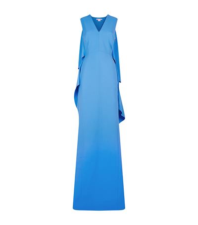 Antonio Berardi Drape Back Gown In Blue | ModeSens
