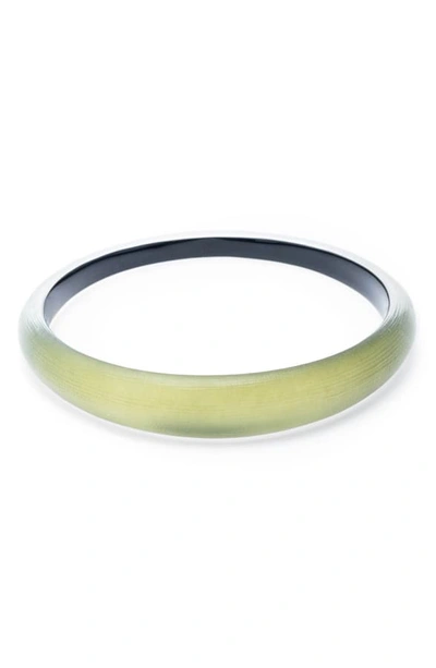 Alexis Bittar 'lucite' Skinny Tapered Bangle In Light Sage Multi