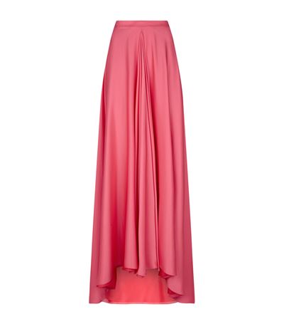Lanvin Kick Pleat Maxi Skirt In Pink | ModeSens