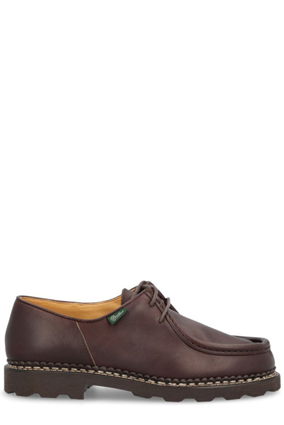 Paraboot Brown Leather Michael Bbr Derby Shoes