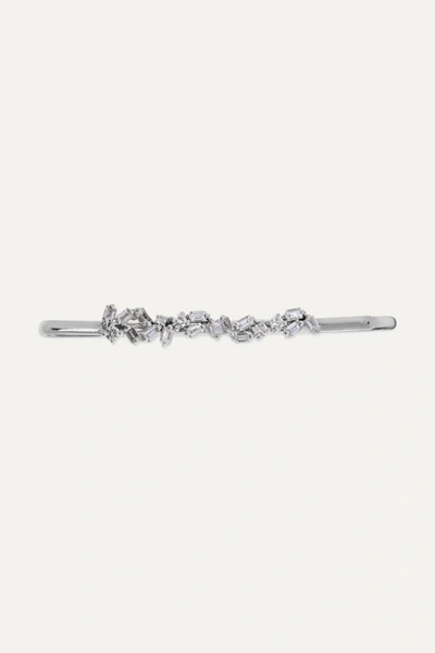 Suzanne Kalan 18-karat White Gold Diamond Hair Slide