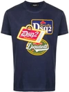 Dsquared2 Cool Fit Graphic T-shirt In Navy Blue