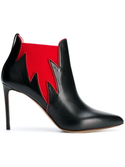 Francesco Russo Elasticated Side Panel Boots In Black