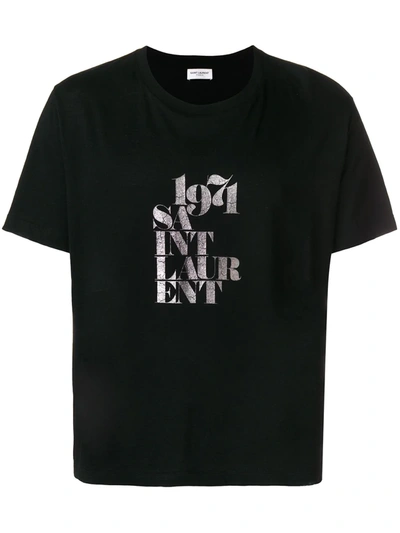 Saint Laurent T-shirts In Black