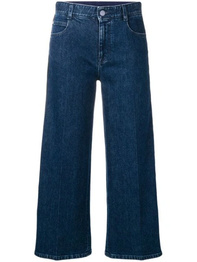 Stella Mccartney Sm Cropped Jeans In Blue