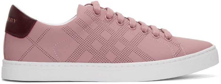 pink burberry sneakers