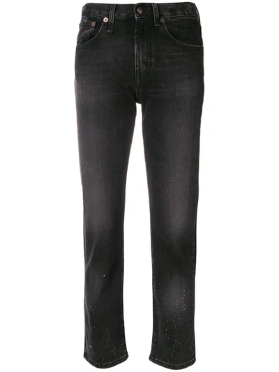 R13 Cropped Slim-fit Jeans In Black