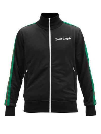 Palm Angels College Track Jacket In Black