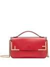 Fendi Ff Double-sided Shoulder Bag In Red