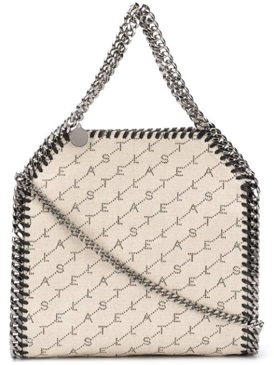 Stella Mccartney Mini Falabella Monogram Tote In Beige