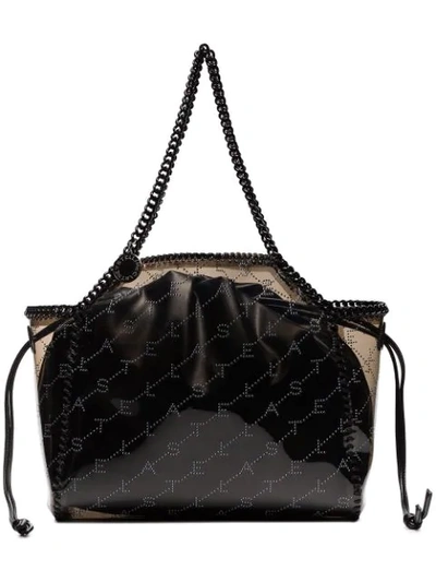 Stella Mccartney Falabella Transparent Pvc Tote Bag In Black