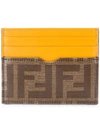 Fendi Ff Logo Slim Cardholder In Yj