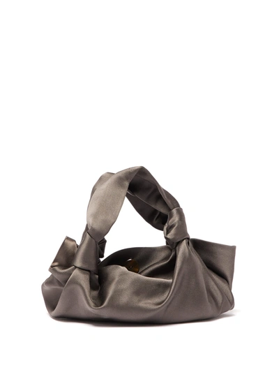 The Row Women's Ascot Velvet Hobo Bag In Ash Grey