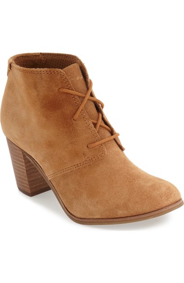 toms black lace up booties