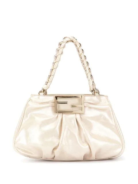 Pre-Owned Fendi Mia Chain Shoulder Bag - Gold | ModeSens