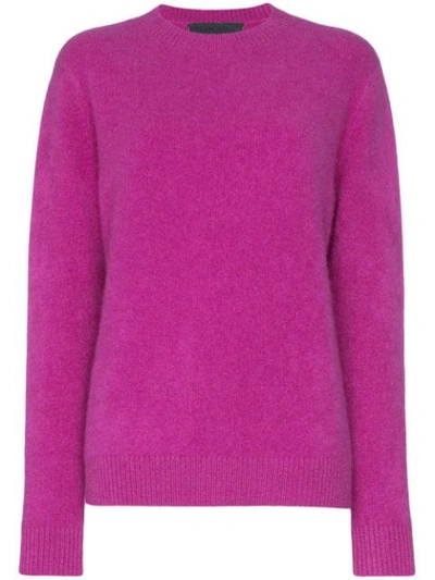 The Elder Statesman Simple Cashmere Sweater In Pink