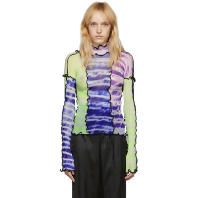 Asai Panelled Tie-dye Top In Pa / Hotwork Riri