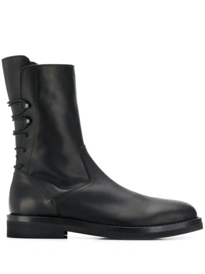 Ann Demeulemeester Army Boots In Black