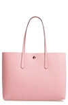 Kate Spade Large Molly Leather Tote In Rococo Pink