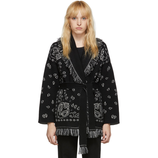 alanui bandana cardigan