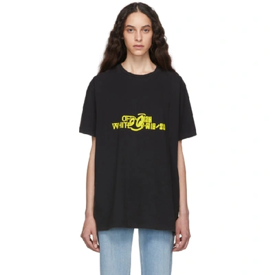 Off-white Black & Yellow Halftone Over T-shirt In Blk/yellow