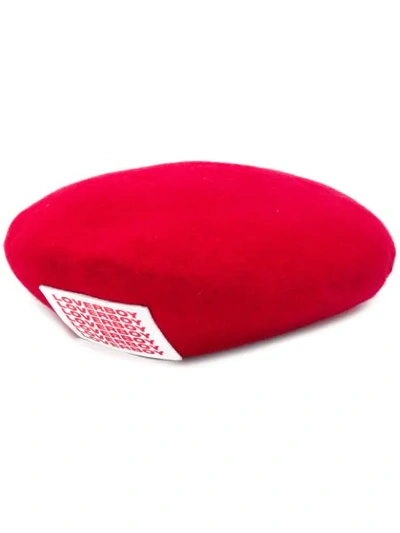 Charles Jeffrey Loverboy Logo Beret Hat In Red