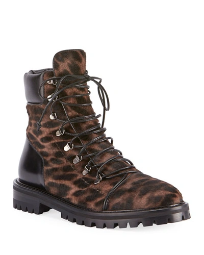 Alaïa Leopard-print Pony Hair Booties