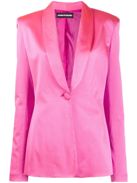 House Of Holland Classic Single-breasted Blazer In Pink | ModeSens