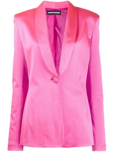 House Of Holland Classic Single-breasted Blazer In Pink