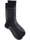 Prada Lightning Bolt Socks - Black