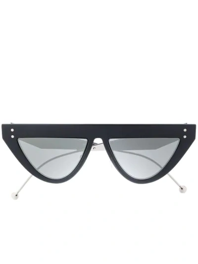 Fendi Defender D-frame Optyl And Metal Sunglasses In Black