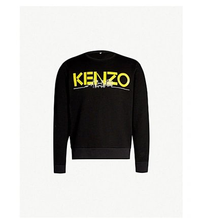 KENZO LONDON SKYLINE-PRINT COTTON-JERSEY SWEATSHIRT 