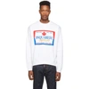 Dsquared2 Graphic-print Cotton-jersey Sweatshirt In White