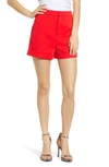 Endless Rose High Waist Tailored Shorts In Red