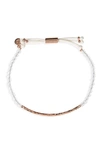 Gorjana Power Gemstone Bracelet In Clarity/ Crystal / Rose Gold