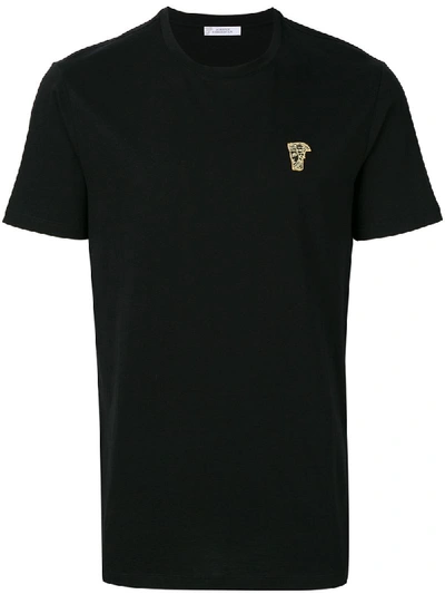 Versace Medusa Logo T Shirt Navy In Black