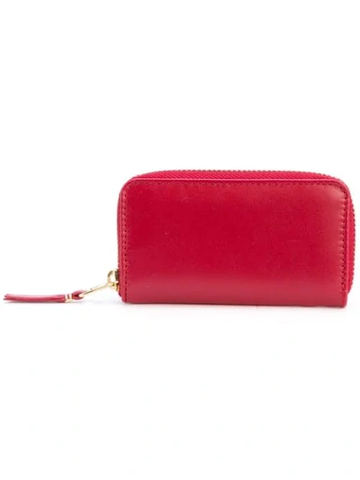 Comme Des Garçons Colour Plain Wallet In Red