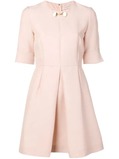 Stella Mccartney Box Pleat Dress In Pink